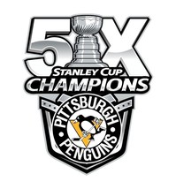 Pittsburgh Penguins 5 Times Stanley Cup Champions  Die Cut Decal - £3.10 GBP+