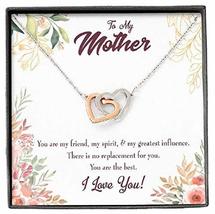Mother Necklace Mom I Love You Inseparable Love Pendant Birthday Keepsake Card w - £50.64 GBP