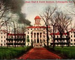 Stato Istituto per Deaf E Dumb Indianapolis Indiana IN 1909 DB Cartolina... - £8.01 GBP