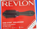Revlon One-Step Hair Dryer &amp; Volumizer Black Less Frizz 3 Speed &amp; Heat S... - $22.99