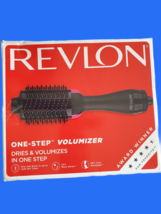 Revlon One-Step Hair Dryer &amp; Volumizer Black Less Frizz 3 Speed &amp; Heat S... - $22.99
