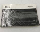 2016 Chevrolet Sonic Owners Manual Handbook OEM M01B24006 - $49.49