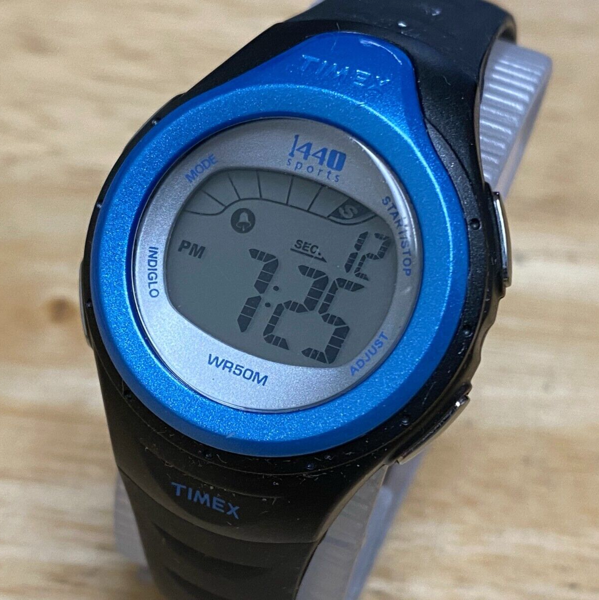 Timex 1440 Sports Lady 50m Digital Quartz Alarm Chrono Watch~New Battery - $11.39