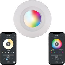 Cleanlife Smart Led Recessed Lighting Retrofit Downlight Rgb +, App Enabled - $44.99