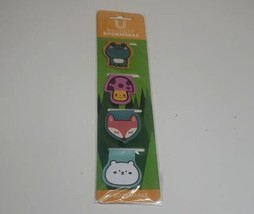 Magnetic Page Clips, Bookmarks, Set of 4 - Frog, Mushroom, Fox and Bear * NEW * - £3.96 GBP