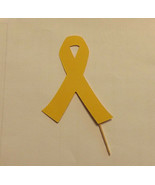 Lot of 12 Cancer Ribbon Cupcake Toppers! - £3.15 GBP