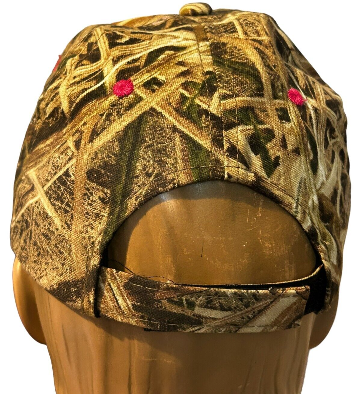 Mossy Oak Women's Embroidered Emblem Hat Camo Mossy Oak w/Pink-Blue Logo patch Item image 5
