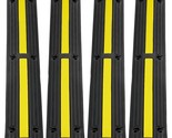 VEVOR 3.28 ft Cable Protector Ramp, 4 Pack of 1 Channel, 18000 lbs/axle ... - £54.51 GBP