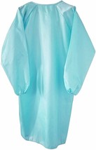 Polyethylene Gowns 45&quot; Long 200ct Blue Poly Frocks XL 2 Mil Disposable PE Coated - £221.20 GBP