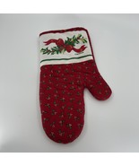 VTNG PFALTZGRAFF Holly Ivy And Bows Oven Glove Mitt Christmas Cottage Cl... - $12.00