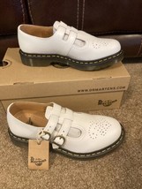 Dr. Martens SIZE 9 8065 MARY JANE SMOOTH White Leather Round Toe Oxfords... - $96.77
