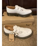 Dr. Martens SIZE 9 8065 MARY JANE SMOOTH White Leather Round Toe Oxfords... - $96.77