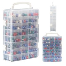 Dice Storage Case For Dnd Dice With Removable Dividers Holding Up To 830... - £40.89 GBP