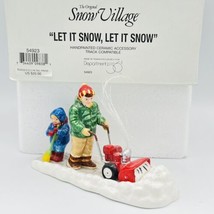 Dept 56 Let It Snow, Let It Snow NEW 54923 Retired Snow Village NIB Snowblower - $19.34