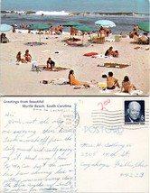 South Carolina Myrtle Beach Greeting From Myrtle Beach Posted 1971 VTG Postcard - £7.37 GBP