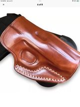 Fits WALTHER PKK/S 3.3”BBL Leather Paddle Holster With Open Top #1170# RH image 6