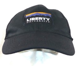 Liberty University Trucker Hat Black Mesh Snapback Cap Adjustable - $9.50
