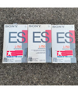 Sony Dynamicron L-750 Beta Blank Video Cassettes Lot of 3 - Sealed Made USA - £15.14 GBP