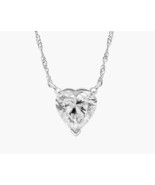 1.00 Ct Heart Shape Lab Grown Diamond Pendant D VVS2 Solitaire Pendent I... - €438,38 EUR