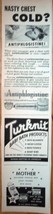 Antiphlogistine &amp; Turknit Baby Bath Small Magazine Advertising Print Ad ... - £3.13 GBP