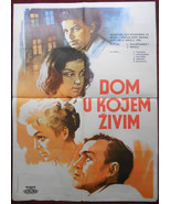 1957 Original Soviet Movie Poster Dom V Kotorom Ya Zhivu Lev Kulidzhanov... - $55.67