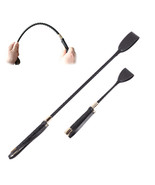 PU Leather Whip Flogger Handle Spanking 50 degrees - $35.00