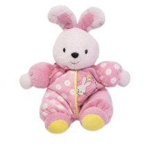 7&quot; Carter&#39;s Cuddly Cute Pink Bunny Rabbit Baby Stuffed Animal Plush Toy Rattle - £29.36 GBP