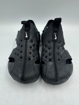 Nike Sunray Baby Toddler Size 9.5 Black Hook and Loop Sandals 943829- 001 - $14.49