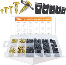 OTUAYAUTO 170PCS Car U Clips with Screw Assortment Kit - 85 Pcs Cross Head Mount - £10.95 GBP