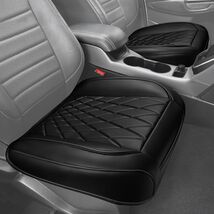 Universal Fit Black Leather Front Seat Covers - Ergonomic and Easy-Clean - $70.24