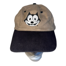 Vintage Felix the Cat Hat Embroidered Logo Khaki Headshots By KC Caps Strapback - £23.97 GBP