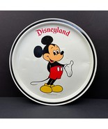 Vintage 70’s DISNEY Disneyland MICKEY MOUSE 11” Round Metal Plate Souven... - $165.35 MXN