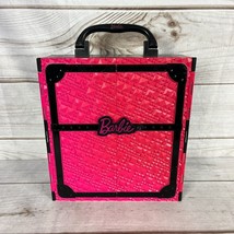 2011 Mattel Barbie Fashionista Ultimate Wardrobe Closet Carrying Case Pink Black - £6.76 GBP