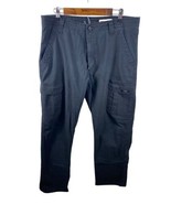 Wrangler Pants Size 36x32 Cargo Black Relaxed Fit Mens Cotton Y2K Utility - $40.42 CAD