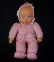 16" Vintage 1994 Toy Biz Gerber Baby Girl Doll Stuffed Animal Plush Pink Pj's - $33.25