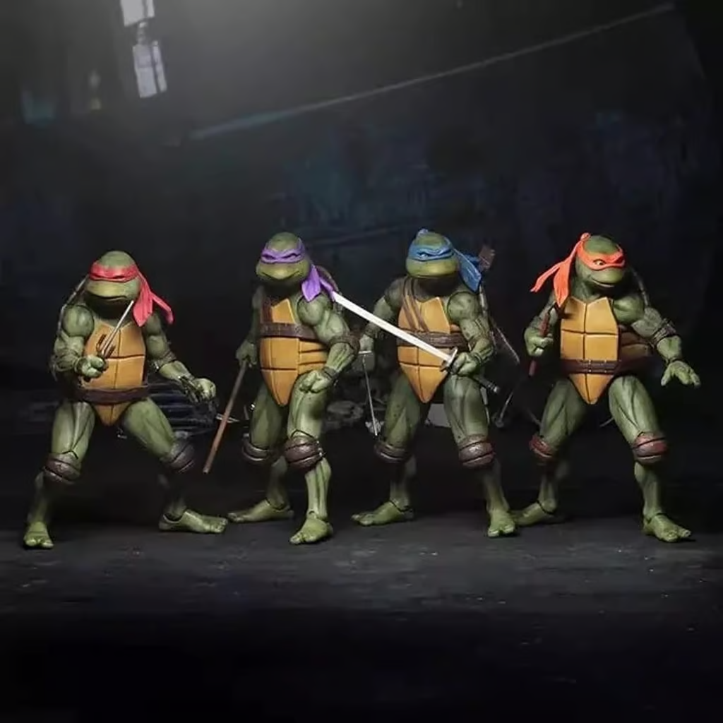 7" NECA Ninja Turtles 1990 Movie TMNT Teenage Movable Toys Mutant Action Figure