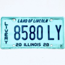 2020 United States Illinois Land of Lincoln Livery License Plate 8580 LY - $18.80