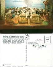 Bermuda Repulse of the Spaniards Clay Art Unknown Museum Vintage Postcard - £7.40 GBP
