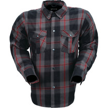 Z1R Mens Street Riding Ashwood Flannel Shirts Red 5XL - £99.87 GBP