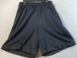 Star Athletic Shorts Mens Small Black Mesh 100% Polyester Elastic Waist ... - $8.04