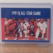 1991-92 Fleer #237 All-Star Game signed COA Autographed - £245.00 GBP