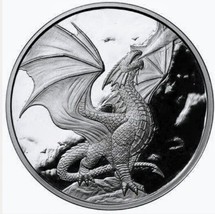 2018 Anne Stokes Dragons Noble Dragon 1 oz Silver Proof .999 Rare wth coa - £105.49 GBP