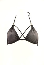 Agent Provocateur Womens Bikini Top Elastic Triangle Black Size S - £71.09 GBP