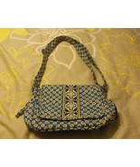 Vera Bradley Riviera Blue &amp; Yellow Handbag - £18.37 GBP