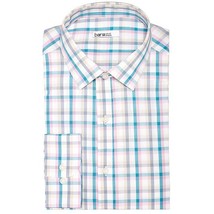 Bar III Mens Slim-Fit Stretch Easy-Care Multi Check Dress Shirt,Size Medium - $21.78