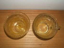 Vintage Patrician Amber Federal Glass Dessert Dish &amp; Punch Cup - £5.41 GBP