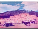Pueblo De Taos New Mexico NM UNP Chrome Postcard V13 - $2.92