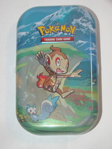 (1) Pokemon (Empty) Mini Tin (1) Art Card (Chimchar) (1) Metallic Pokemo... - $10.00