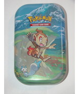 (1) Pokemon (Empty) Mini Tin (1) Art Card (Chimchar) (1) Metallic Pokemo... - $10.00