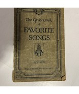 The Gray Book Of Favorite Songs Vintage 1924 Paperback Hall &amp; McCreary Co - £6.20 GBP